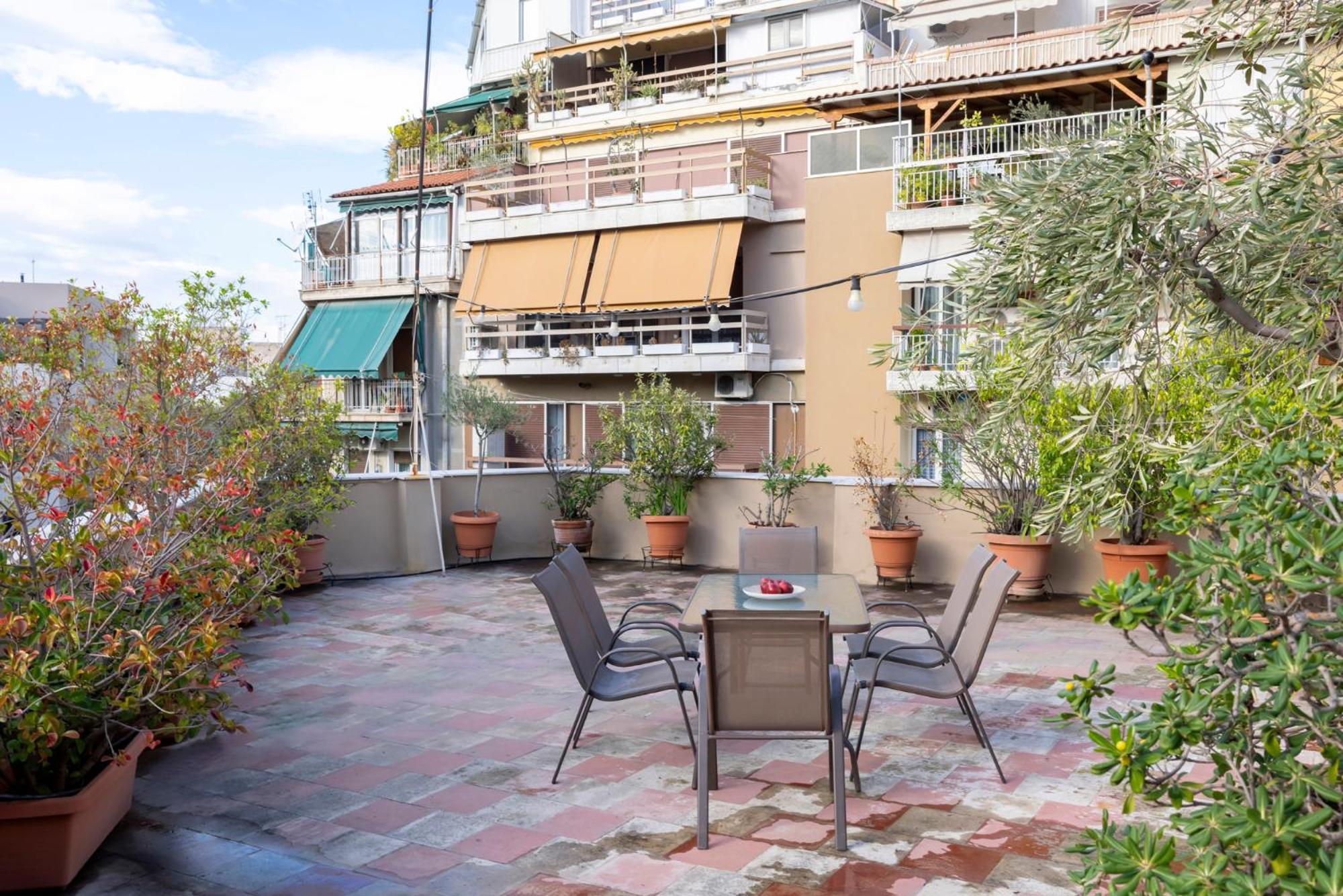 Acropolis Maisonette 3Br 6Ppl 15Min Metro&Museum Athene Buitenkant foto